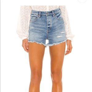 FREE PEOPLE HIGH WASTED denim shorts size 27 SOLD